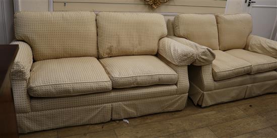 A pair of Laura Ashley sofas W.170cm, 140cm